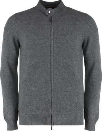 Moorer Cardigan Chuck-WS3 con zip - Grigio
