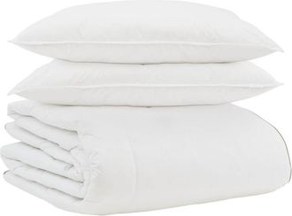 vidaXL Edred&oacute;n De Invierno Con Almohada 3 Pcs Pluma De Pato Vidaxl