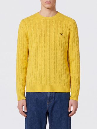 Valentino Garavani Maglia girocollo in puro cashmere con VLogo Signature