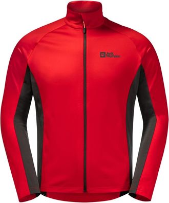 Jack Wolfskin Heren Morobbia Fleece Jas (Rood, Zwart)