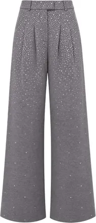 Twentyfourhaitch Quira Wijde Broek - Dames - Wijde Broeken - Grijs - XL - Broeken