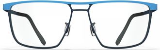 Blackfin Blue Oceancrest Rectangular Glasses