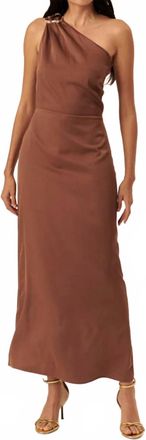 Exquise Zariah Midi Dress In Brown