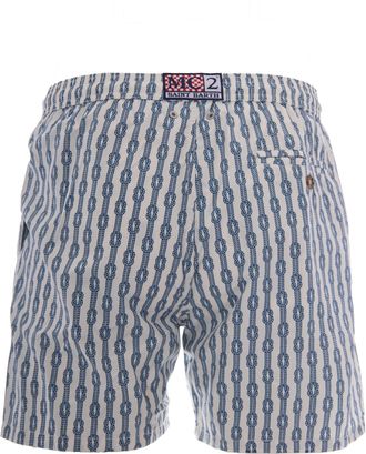 MC2 Saint Barth Mens Swim Shorts Lighting Micro Sailor Rope 10 Polyester