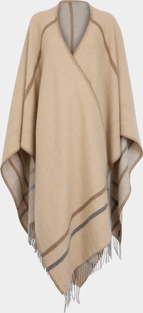 Alonpi Double-Faced Cashmere Cape One Size