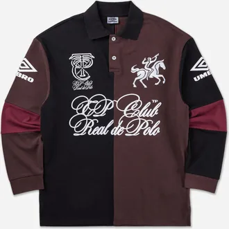 Umbro TranceParty Club R&eacute;al LS Polo Brown