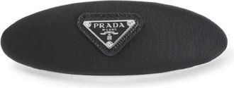 Prada Hair Accessories, female, Black, Size: ONE SIZE Re-Nylon Hair Clip