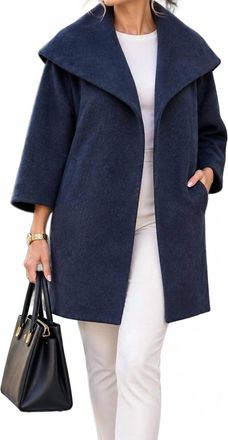 Cinzia Rocca Icons Coat In Blue