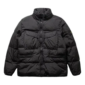 Stone Island Logo Patch Padded Jacket Black 771540123-V0029
