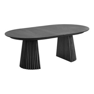 Moloo Mesa de comedor de 200 a 300 cm negra