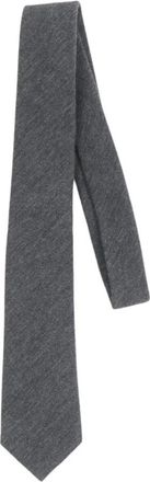Tagliatore Ties - Heren - Stropdassen - Grijs - ONE Size - Satijn - Accessoires