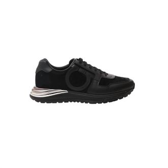Ferragamo Mens Rainbow Running Sneakers In Black