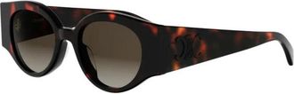 Celine Triomphe Stamp Zonnebril - Dames - Zonnebrillen - Bruin - 50 MM - Accessoires