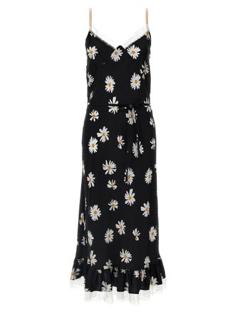 Moschino Black Silk Midi Womens Dress