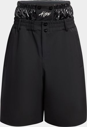 Moncler x A$AP Rocky Mens Padded Waistband Shorts