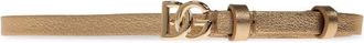 Dolce & Gabbana Leren Riem - Dames - Riemen - Geel - 80 CM - Leer - Accessoires