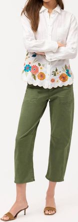 Johnny Was Francis Relaxed Linen Shirt In White