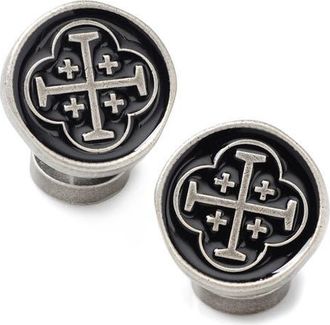 Cufflinks Inc. Shipwreck Cross Coin Cuff Links in Black at Nordstrom