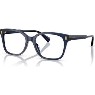 Ralph Lauren 55mm Rectangle optical glasses in Blue at Nordstrom