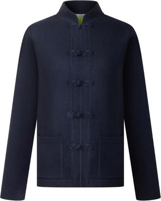 Shanghai Tang Vest met knopen - Blauw