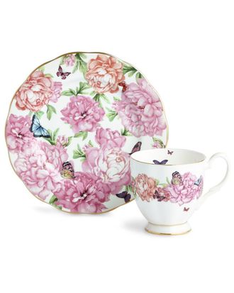 Royal Albert Miranda Kerr Friendship Gratitude Footed Mug & Plate Set With $8 Credit