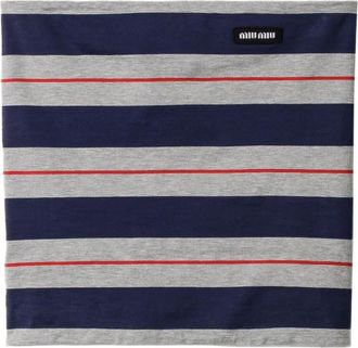 Miu Miu Top a righe - Verde