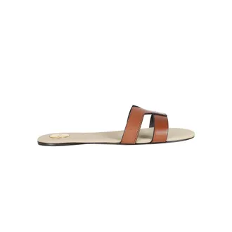 Saint Laurent Sliders, female, Brown, Size: 8 1/2 US Mabrouka Sliders