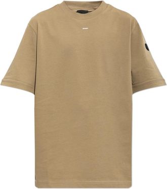 Moncler Logo T-shirt - Heren - T-shirts - Groen - S - Katoen - Tops