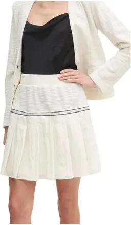Liu Jo Gonna Jersey Mini - female - Liu Jo - Short Skirts - White - XS - Skirts