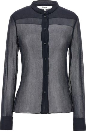 Chloé Pleated Silk Shirt