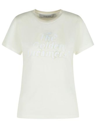 Golden Goose White Viscose Blend T-Shirt