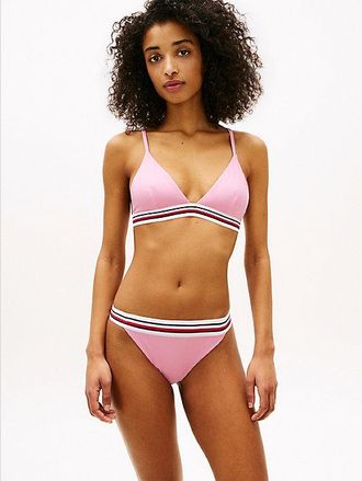 Tommy Hilfiger Global Stripe Triangle Bikini Top