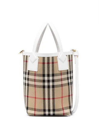 Burberry Check Motiv Mini Eimerbeutel