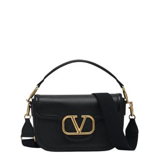 Valentino Garavani Handbags, female, Black, Size: ONE SIZE Alltime Shoulder Bag