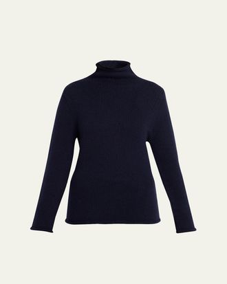 The Row Mariam Mock-Neck Cashmere Sweater