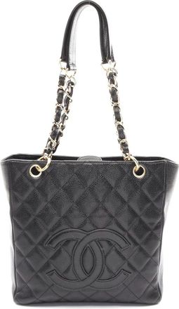 Chanel Matelasse PST Tote Bag Black Caviar