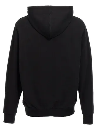 Balmain Logo-Print Organic Cotton Hoodie - Black