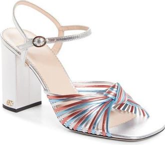 Valentino Garavani Annet Ankle Strap Sandal in Silver at Nordstrom, Size 38.5