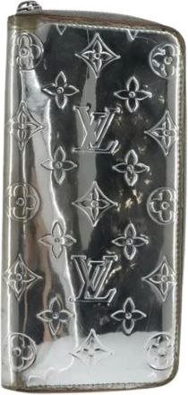 Louis Vuitton Pre-owned Wallets, female, Gray, Size: ONE SIZE Pre-owned Canvas Wallet