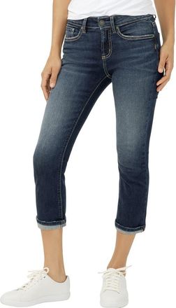 Silver Jeans Co Suki Curvy Mid Rise Capri Jeans in Florida at Nordstrom, Size 31 X Regular
