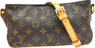 Louis Vuitton Trotteur Monogram Canvas Brown Canvas Handbag (Pre-Owned)