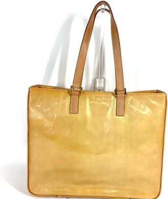 Louis Vuitton Beige Galle Monogram Vernis Shoulder Bag Tote Bag (Pre-Owned)