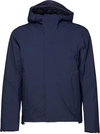 K-Way Gewatteerde Jas met Golfstiksel - Heren - Zomerjassen - Blauw - S - Polyester - Jassen