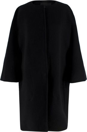 Ermanno Scervino Ermarnno Scervino Black Wool Coat Size XL