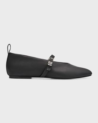 Rag & Bone Spire Leather Mary Jane Ballerina Flats