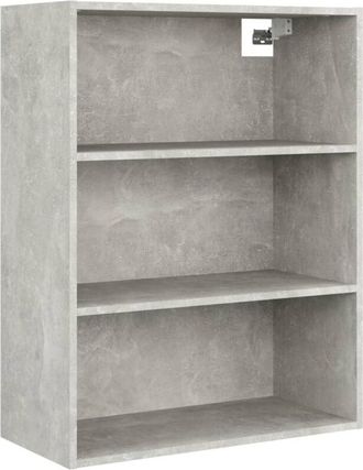 vidaXL Armario colgante de pared gris hormigón 69,5x32,5x90 cm Vidaxl