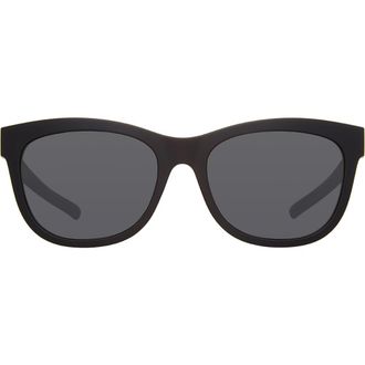 Eddie Bauer 54mm Round Polarized Sunglasses in Black/Gray at Nordstrom Rack