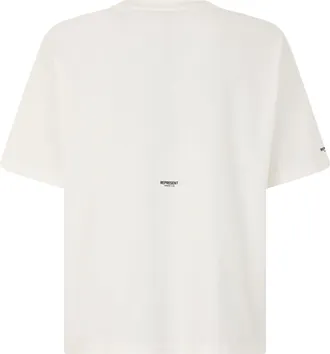 Represent Mens T-Shirt With Chest Logo White Flat Cotton T-Shirts And Polos