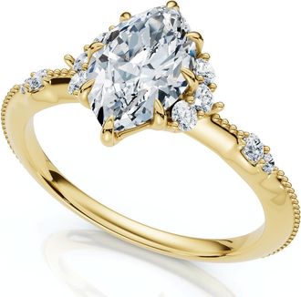Pompeii3 1.20Ct Marquise Viviana Diamond Engagement Ring 14k Gold Lab Grown EF/VS