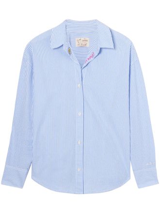 MC2 Saint Barth Relaxed Fit Seersucker Stripe Shirt